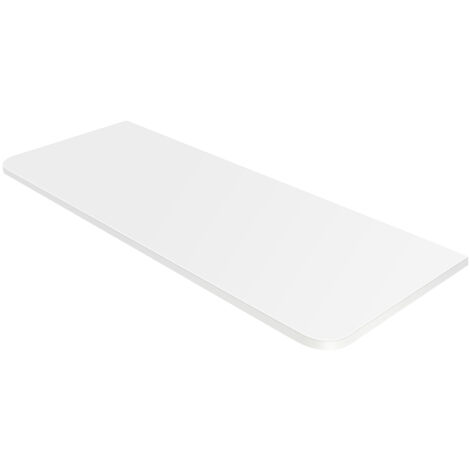 Haloyo Wandklapptisch, klappbarer Computertisch aus Massivholz, Wandklapptisch, 80 x 50 x 1,6 cm,Weiss
