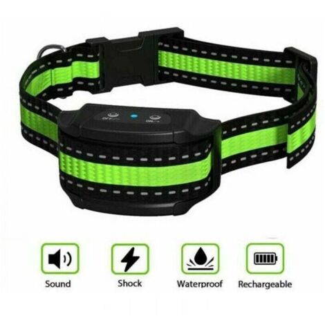 Anti-Bell-Halsband fr Hunde, Ton-/Vibration-/Elektroschock-Modi,  Elektrisches Anti-Bell-Halsband fr Hunde, IP67 wasserdicht, 8  Empfindlichkeitsstufen,