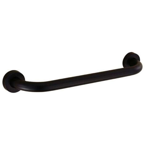 Haltegriff für Toilette, Badewannengriff aus Edelstahl, wandmontierter Handtuchhalter, Badezimmer-Badewannengriff, schwarz (50 cm)