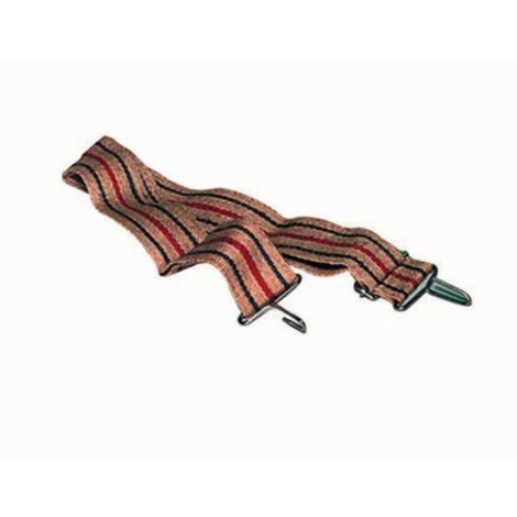 Gurt für Streuwanne 520 100 – 6 cm breit – mit Schnalle und 2 verzinkten Haken – Zubehör für Gartenfräsen – Kerbl