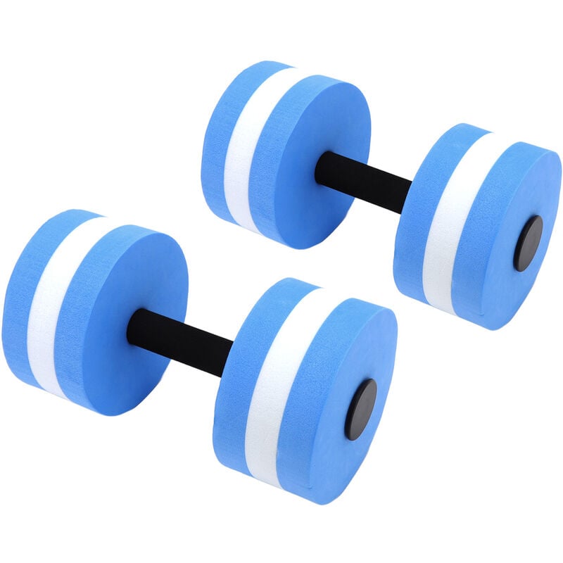 Rosvola - Eosnow 2 pièces eva haltère flottant à l'eau exercice de Yoga haltère en mousse d'eau outil de Fitness pour hommes femmes enfants bleu