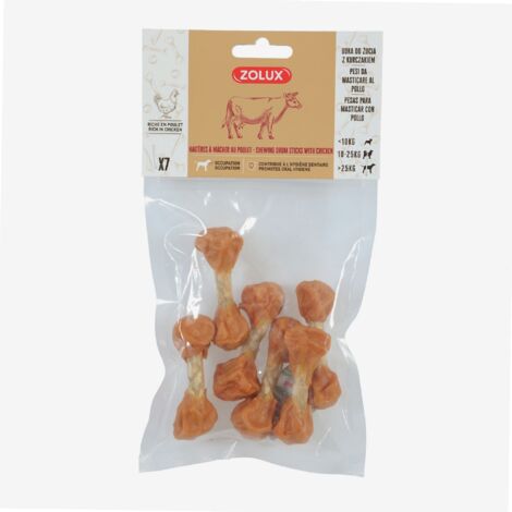 Haltères à mâcher au poulet  7 pcs  - Zolux