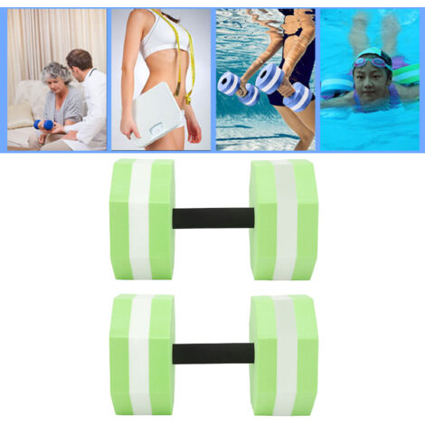 Haltères Aquatiques Flottants EVA - 2Pcs Set - Haltères en Mousse Haute Densité pour Aquagym et Fitness en Piscine