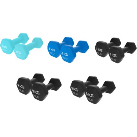 Haltères classiques 4FIZJO pour exercices, lot de 2, 3 kg