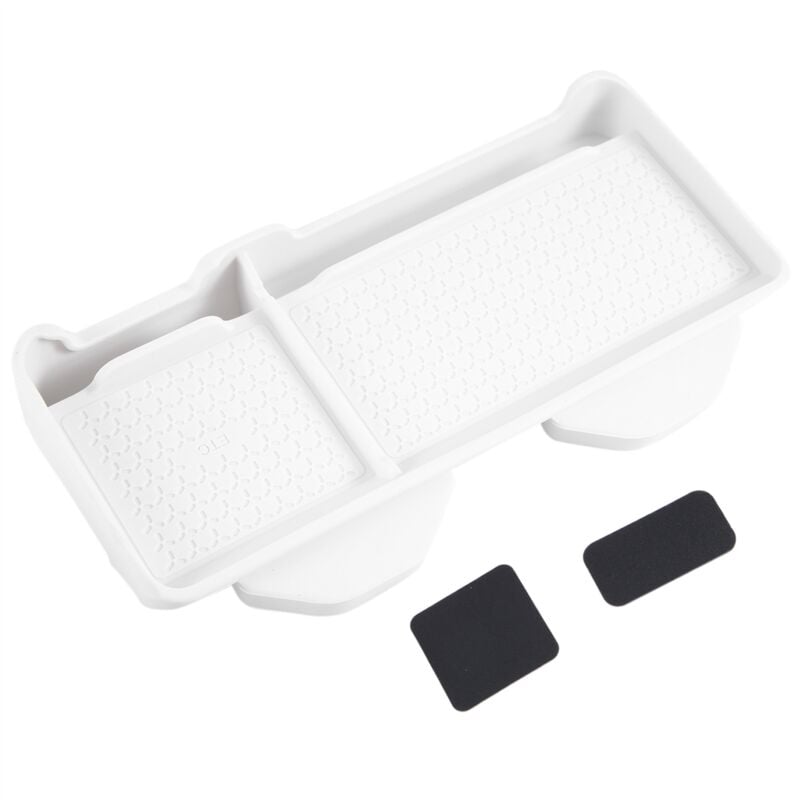 Image of Tlily - Halterung Fach Hinten Lagerung Box Dashboard Lagerung Pad Auto Innen für Modell y 3-Weiß