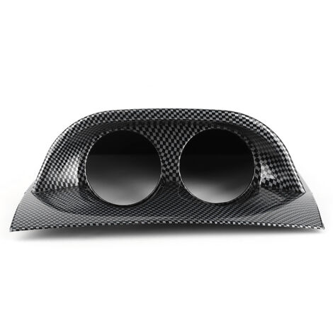 Halterung für 2 x 2 Zoll/52-mm-Instrumente – Universelle Armaturenbrett-Montagehalterung – Schwarzes ABS-Carbon-Finish