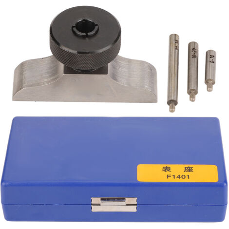Halterung für Tiefenkomparator aus gehärtetem Edelstahl, mit 3 Verlängerungsstangen 63x17mm, ideal für Mikrometer.