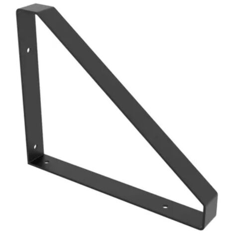 Halterung im Industriestil aus mattschwarzem Stahl, H.26,1 x T.21 cm REI