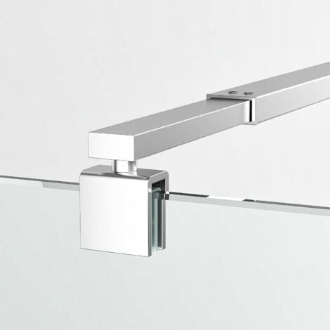 Haltestange Duschwand Haltestange für Duschwände Stabilisierungsstange Haltestange Stabilisator für Glasdicke 8-10 mm Dusche Duschwand Duschabtrennung 73-120cm, silber