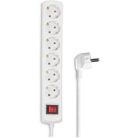Hama 00030384 1.4m power extension - Power Extensions (White, 1.4 m)