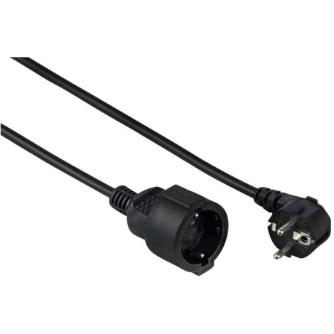 Hama 00047871 alimentation Rallonge noir 10 m H05VV-F 3G 1,5 mm²