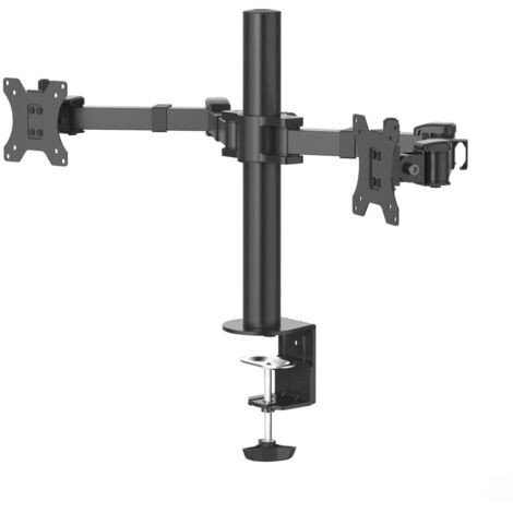 Hama 00118494 - Supporto per schermo piatto da ufficio con clip da 35", colore: Nero