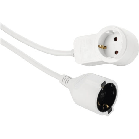 Hama 00133801 Strom Verlängerungskabel   Weiß 3.00 m H05VV-F 3G 1,5 mm²