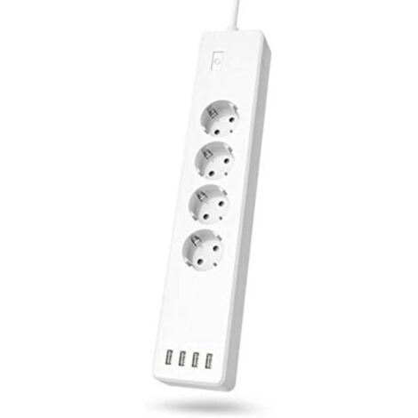 Hama 00176574 prolunghe e multiple 1 m 4 presa(e) AC Interno Bianco
