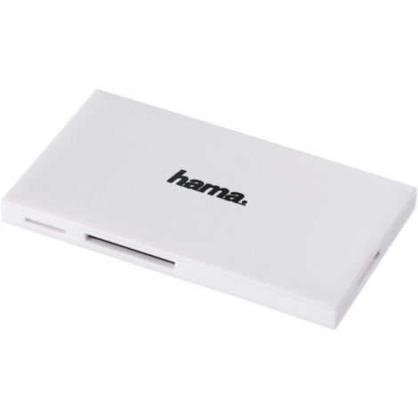 Hama 00181017 lecteur de carte mémoire USB 3.2 Gen 1 (3.1 Gen 1) Blanc