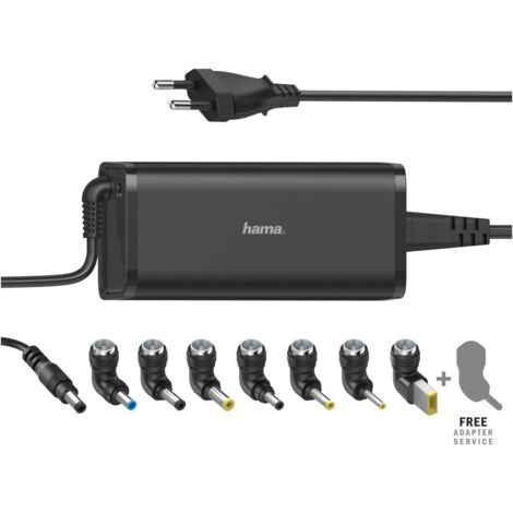 Hama 00200003 chargeur d'appareils mobiles Ordinateur portable Noir Secteur Intérieure