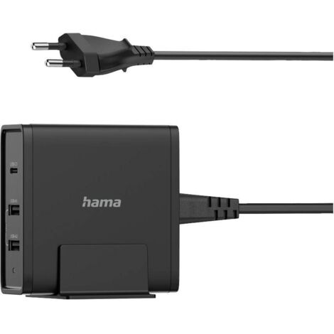 Hama 00200017 chargeur d'appareils mobiles Universel Noir Secteur Charge rapide Intérieure
