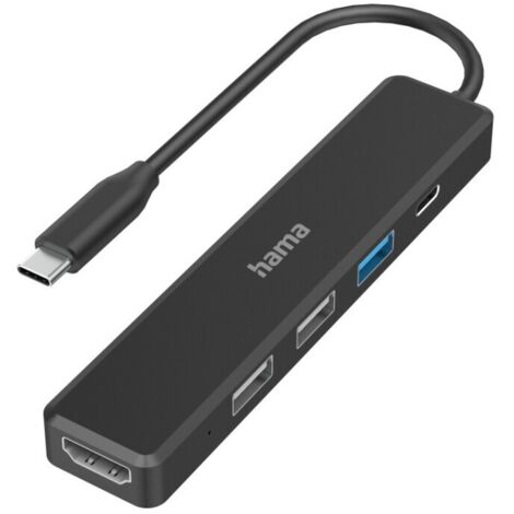 Hama 00200117 laptop-dockingstation & portreplikator USB 2.0 Schwarz