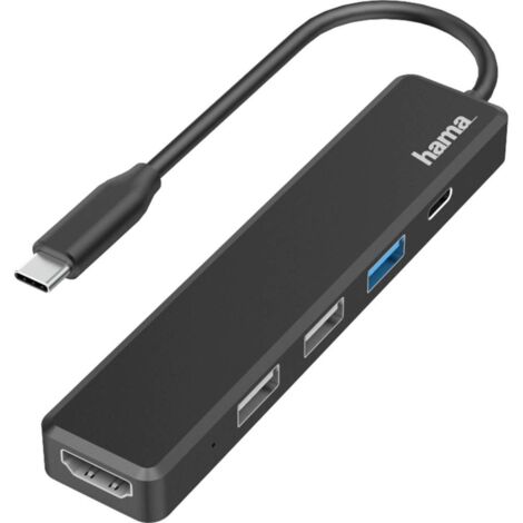 Hama 00200117 station d'accueil USB 2.0 Noir