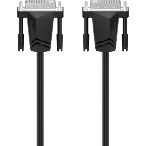 Hama 00200706 câble DVI 1,5 m DVI-I Noir