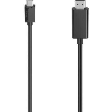 Hama 00200718 câble USB 1,5 m USB C HDMI Type A (Standard) Noir