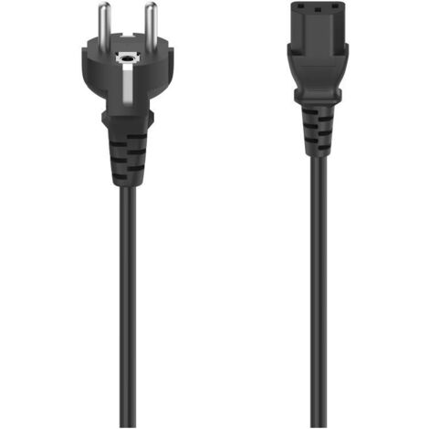 Hama 00200738 cavo de trasmissione Nero 2,5 m Spina tipo C C14 accoppiatore