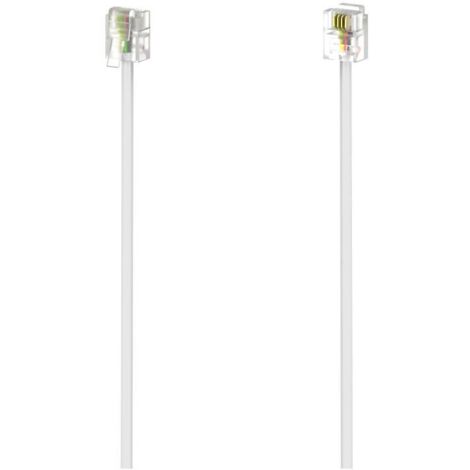 Hama 00201134 cavo telefonico 6 m Bianco