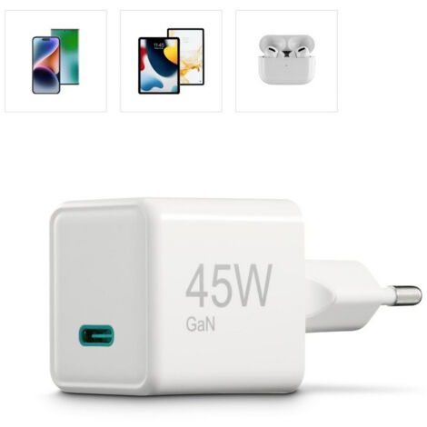 Hama 00201983 USB Ladegerät 45 W 1x USB-C® USB PD Weiß Innenbereich USB Power Delivery (USB-PD)