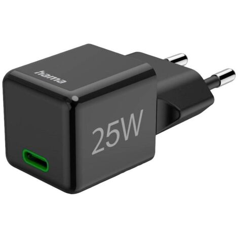 Hama 00201985 Chargeur USB 25 W 1x USB-C® Power Delivery noir intérieure USB Power Delivery (USB-PD) Y712043