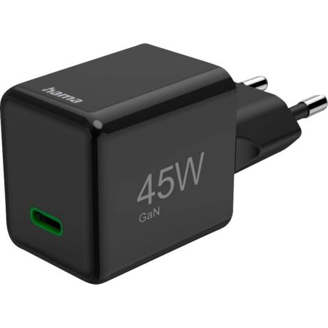 Hama 00201987 Chargeur USB 45 W 1x USB-C® Power Delivery noir intérieure USB Power Delivery (USB-PD)