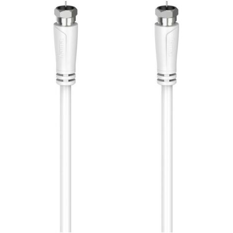 Hama 00205064 câble coaxial 3 m F Blanc