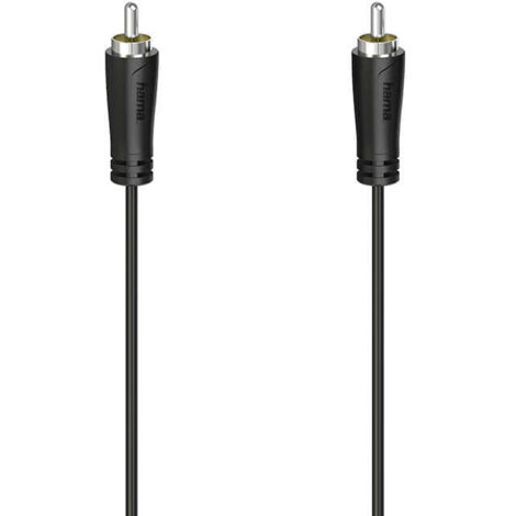 Hama 00205098 câble audio 1,5 m RCA Noir