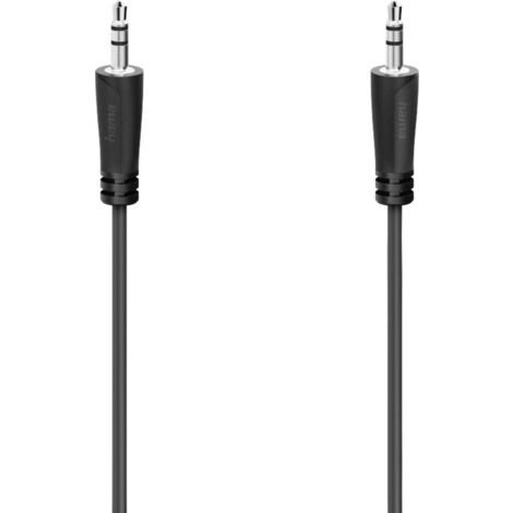 Hama 00205116 Jack Audio Cavo [1x Spina jack da 3.5 mm - 1x Spina jack da 3.5 mm] 5 m Nero
