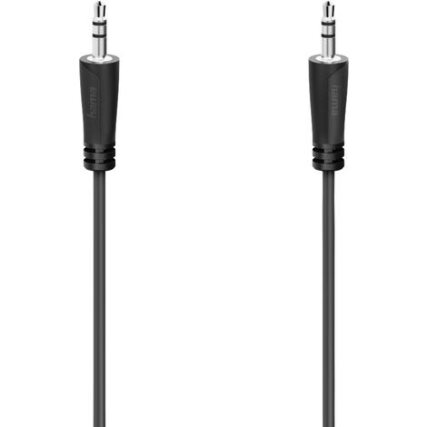 Hama 00205116 Klinke Audio Anschlusskabel [1x Klinkenstecker 3.5 mm - 1x Klinkenstecker 3.5 mm] 5 m
