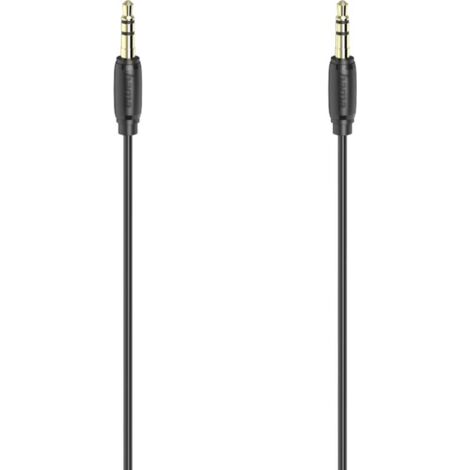 Hama 00205117 Jack Audio Cavo [1x Spina jack da 3.5 mm - 1x Spina jack da 3.5 mm] 0.5 m Nero