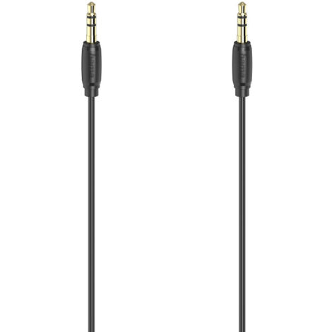 Hama 00205117 Klinke Audio Anschlusskabel [1x Klinkenstecker 3.5 mm - 1x Klinkenstecker 3.5 mm] 0.5
