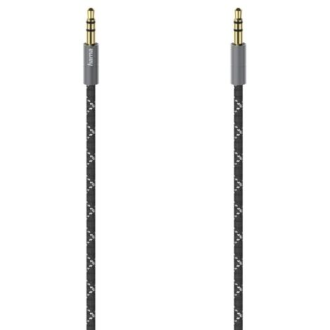 Hama 00205130 Audio-Kabel 1,5 m 3.5mm Schwarz, Grau