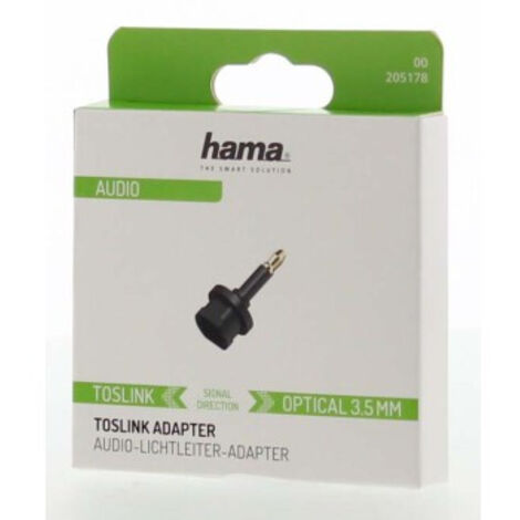 Hama 00205178 Kabeladapter ODT Toslink 3.5mm Schwarz