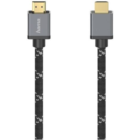 Hama 00205238 câble HDMI 1 m HDMI Type A (Standard) Noir, Gris