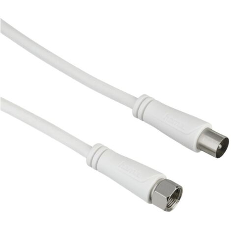 Hama 00205294 câble coaxial 1,5 m F Blanc