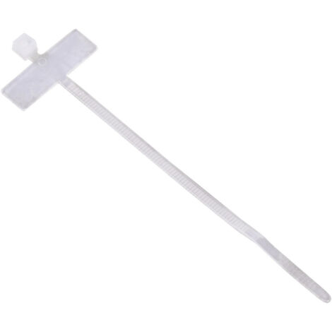 Hama 00221003 Kabelbinder mit Beschriftungsfeld, 98 mm, Natur, 25 Stück Kabelbinder 100 mm 24 mm Bei
