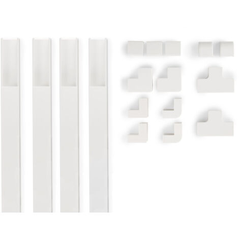 Hama 00221017 Goulotte de câble (l x P) 24 mm x 14 mm 4 pc(s) blanc