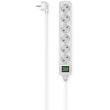 Hama 00223007 Multipresa con interruttore Bianco Schuko 1 pz.