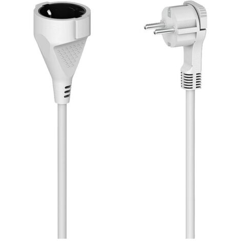 Hama 00223243 Alimentazione Prolunga Bianco 5 m