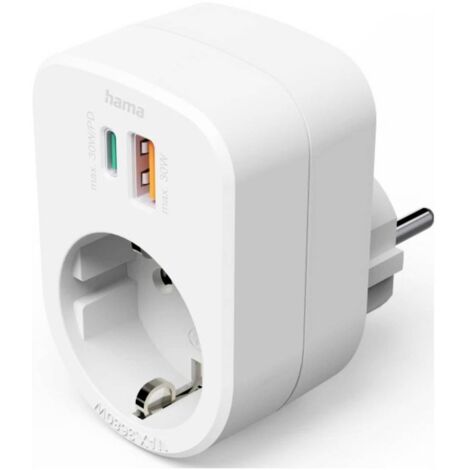 Hama 00223343 Presa di ricarica USB Bianco