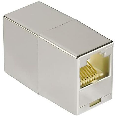 HAMA 045047, Network Adapter Cable, RJ45 Connector, Colour Grey, Interference Shielded Cable, RJ45 / CAT5e Network Cable, 8p8c Modular Connector, Network Extension Add-on