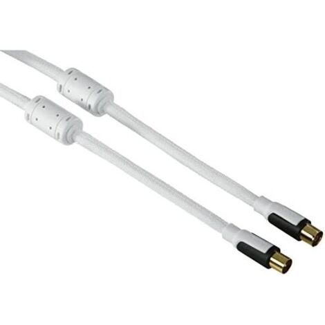 Hama 1,5m, 2xCoax  cavo coassiale 1,5m White