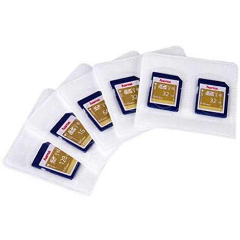 Hama 95950 Custodia per scheda di memoria Scheda SD Bianco
