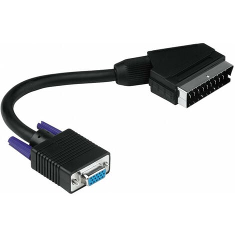 Lindy 41199 Adaptateur de câble VGA DVI-I Noir, Or - Adaptateur de câble ( VGA, DVI-I