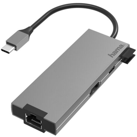HAMA Adaptateur USB-C Multi 4x Ports HDMI/LAN